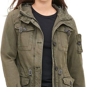 Levi's Hooded military Jacket Size M